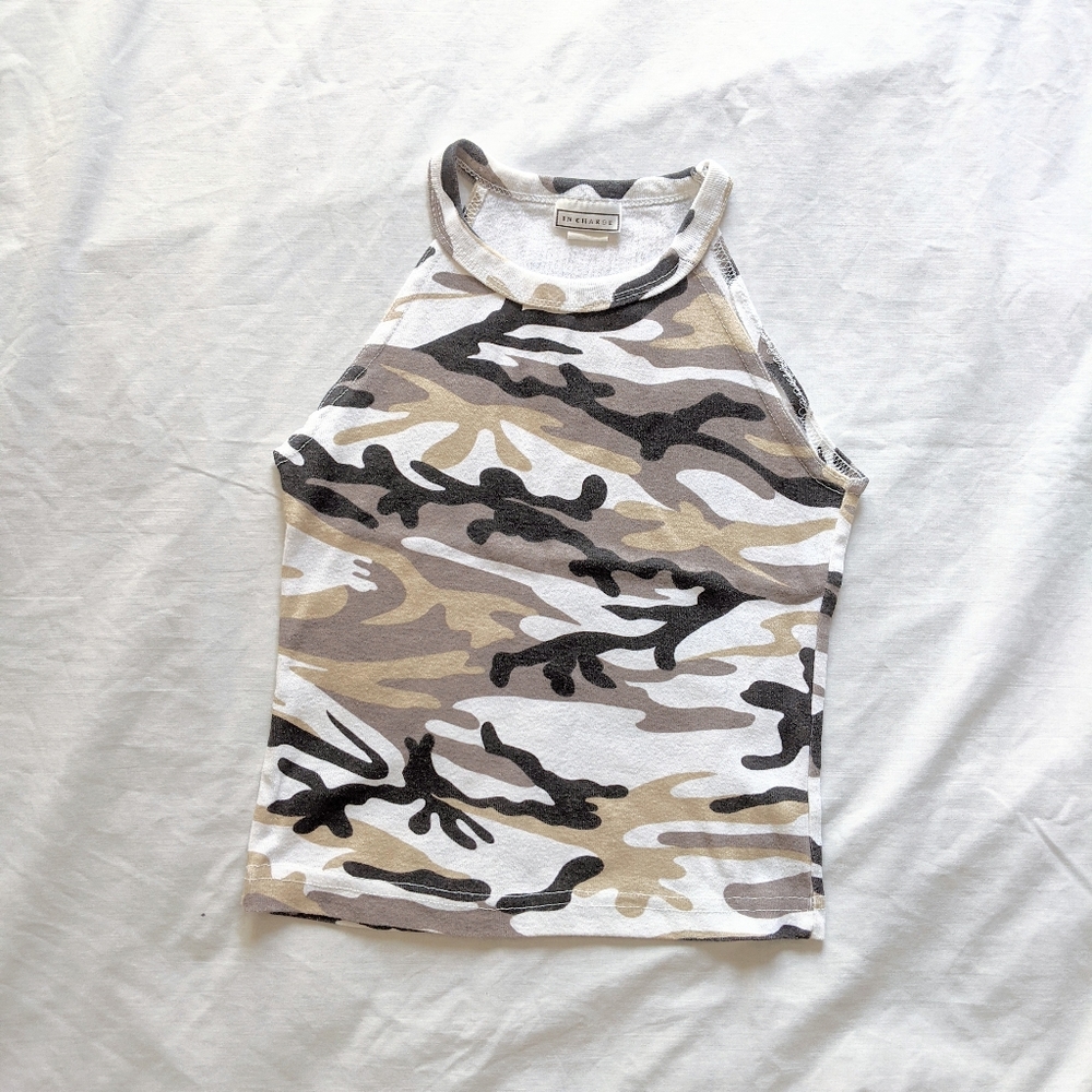 In Charge Camo Halter Tank